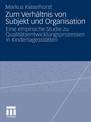 cover image of Zum Verhältnis von Subjekt und Organisation